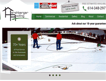 Tablet Screenshot of hershbergerroofing.com